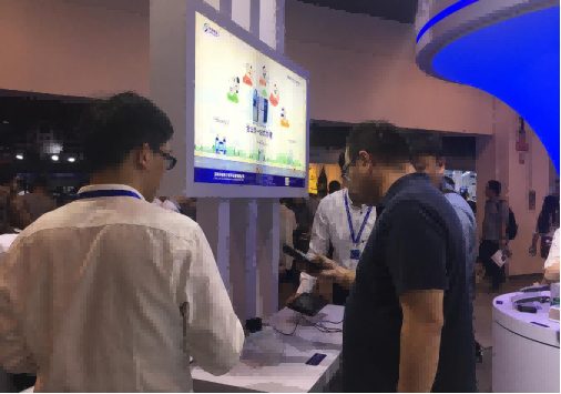 華視電子展臺情景 華視電子展臺情景